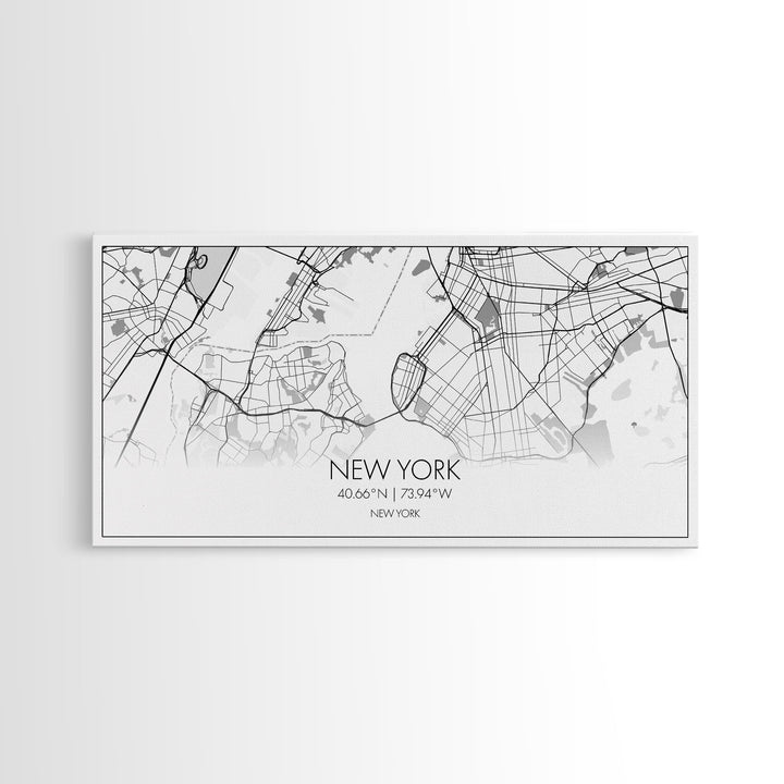 New York City Map, New York Art, Map Art, Minimalist Wall Art, Wall Art, Canvas Art, Bar Cart Wall Art, Teen Room Décor, Best Gifts For Her