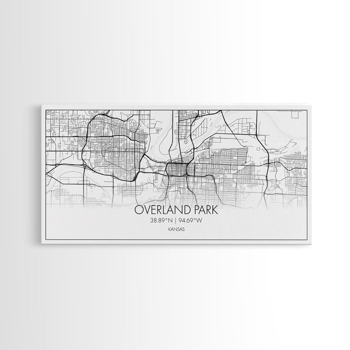 Overland Park City Map, Kansas Art, Map Print, Minimalist Wall Art, Wall Art, Canvas Art, Gift For Realtor, Boho Wall Hanging, Southern Art