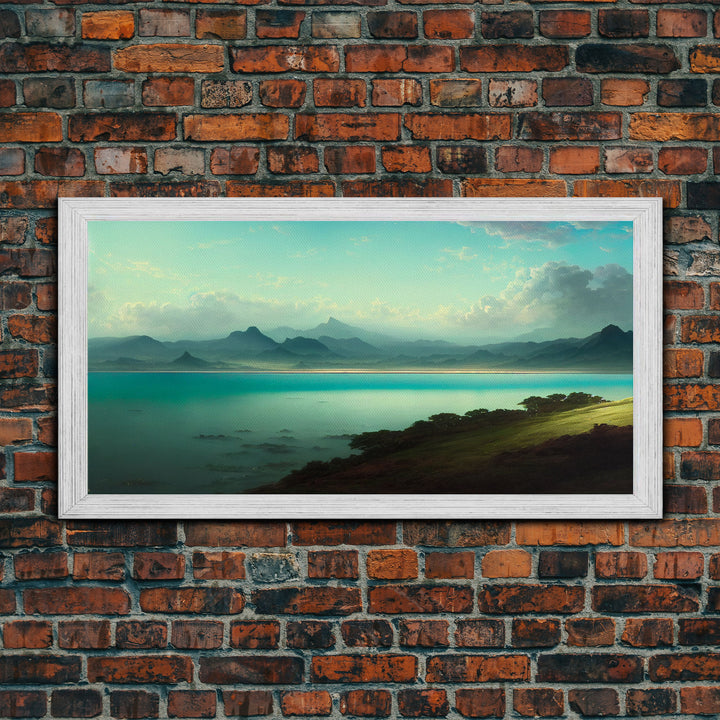 Sublime Scotland Lake, Unique Office Mancave Art, Wall Decor, Ready To Hang Framed Canvas Print, Oversize Wall Art