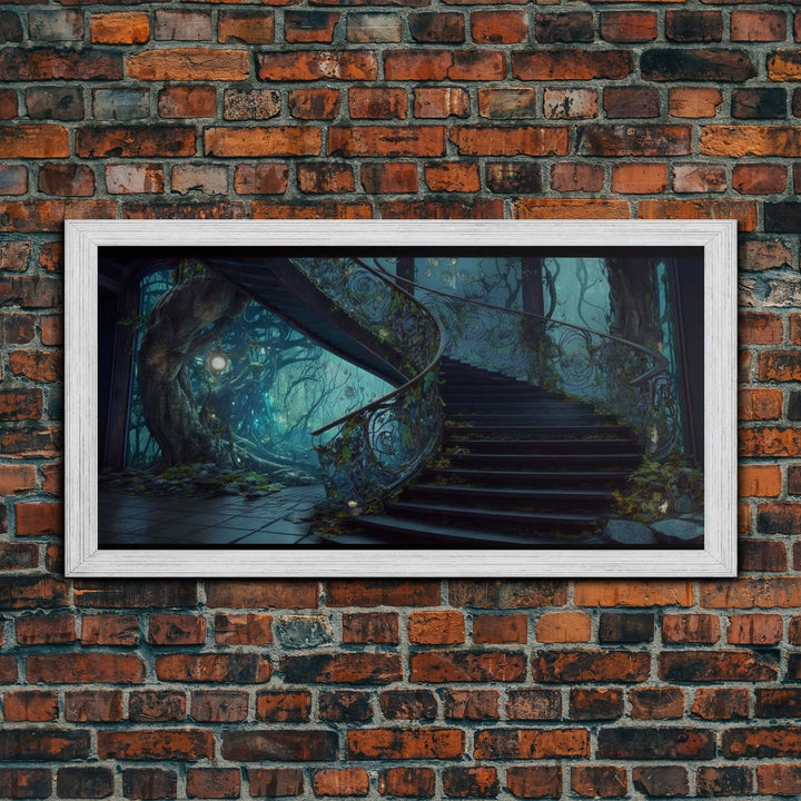 Fantasy Staircase, Framed Canvas Print, Stair Way to Beyond