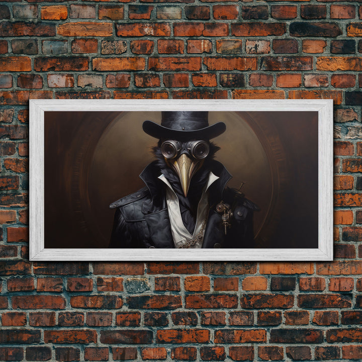 Creepy Clown Art, Halloween Prints, Framed Canvas Wall Decor, Clown Decor, Halloween Wall Art