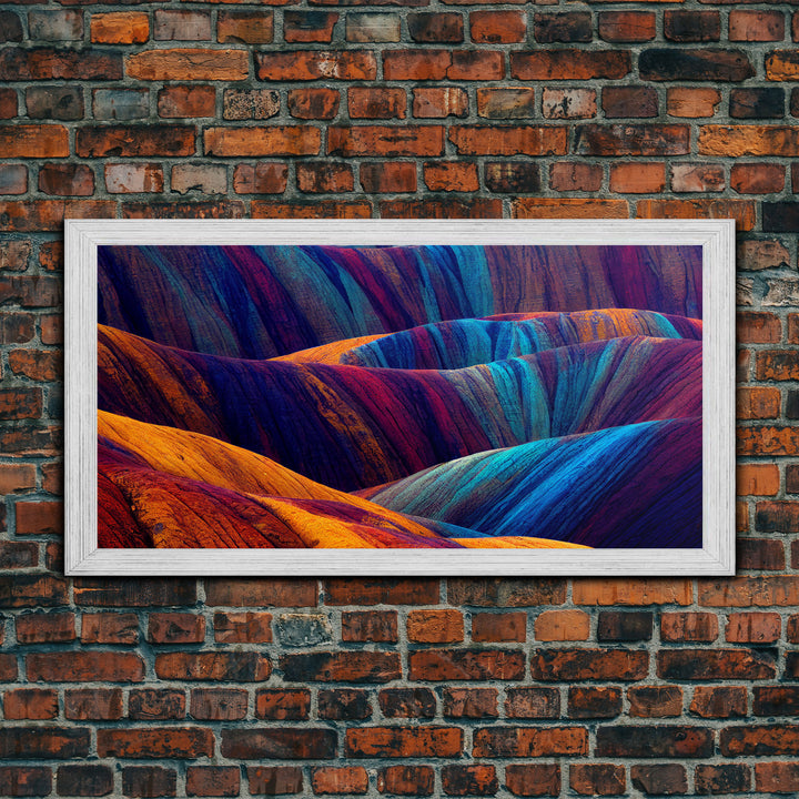 Beautiful Geological art, Geology, Colorful stone formations, ready to hang canvas print wall art, framed canvas wall art, mancave wall art
