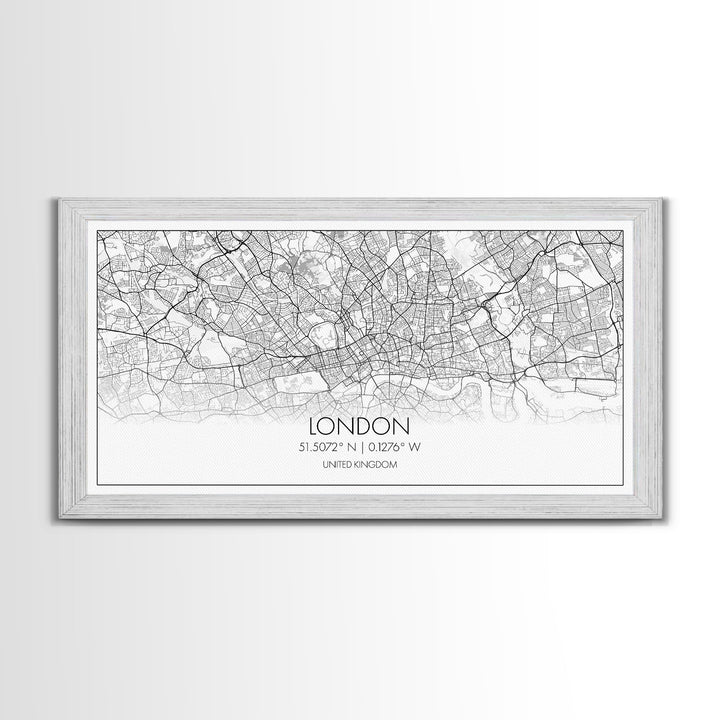 London City Map, England Map, Map Art, Modern Art, Wall Art, Canvas Art, Dorm Room Décor, Beach House Art, Travel Lover Gift, Home Décor