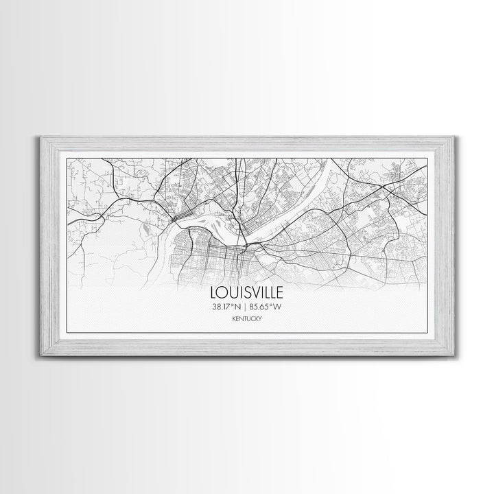 Louisville City Map, Kentucky Map, Map Art, Modern Art, Wall Art, Canvas Art, Aesthetic Room Décor, Wall Art Home Décor, Birthday Gift