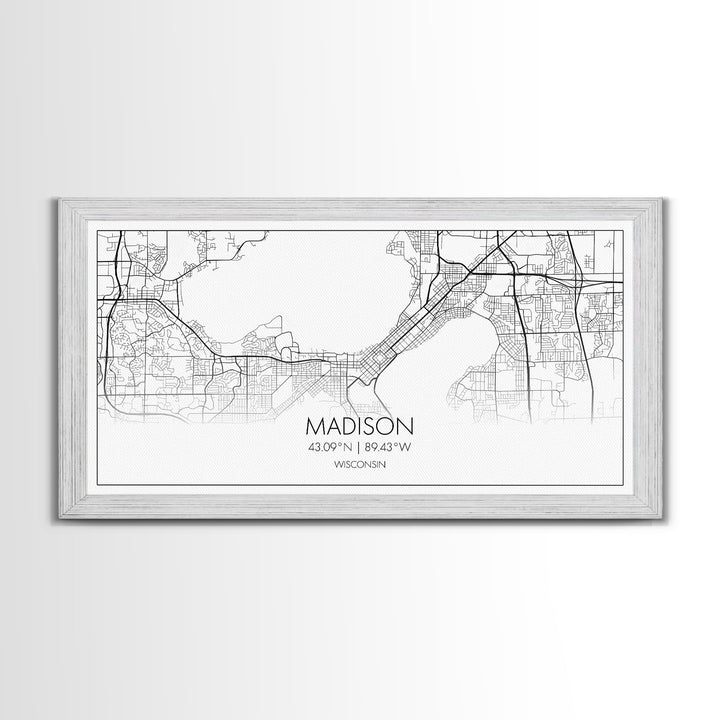 Madison City Map, Wisconsin Map, Map Art, Modern Art, Wall Art, Canvas Art, Unique Gifts, Large Wall Art, College Décor, Room Décor, Prints