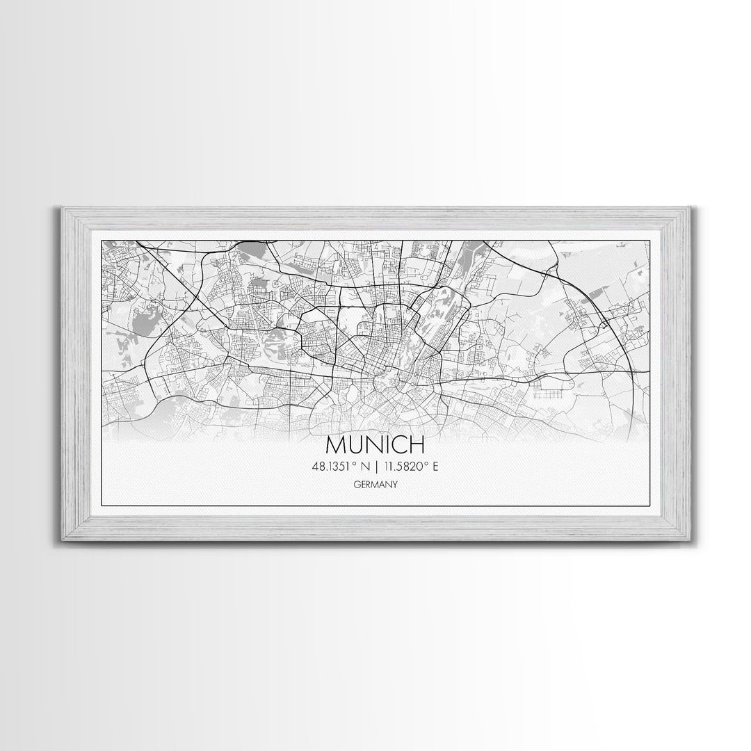 Munich City Map, Germany Map, Map Art, Minimalist Wall Art, Wall Art, Canvas Art, Gift For Men, European Wall Art, Family Wall Art, Prints