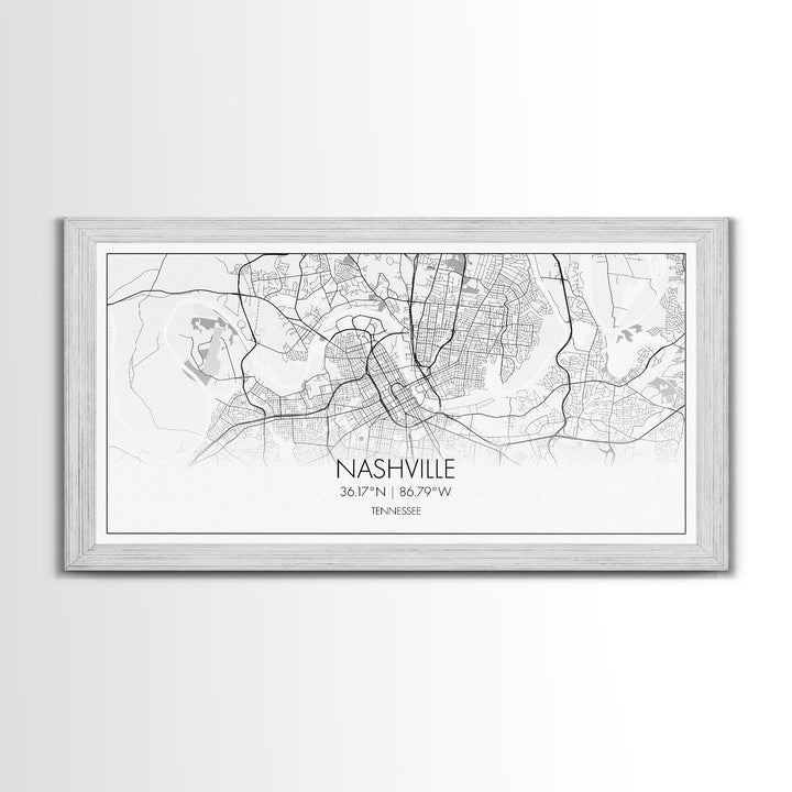 Nashville City Map, Tennessee Map, Map Art, Minimalist Wall Art, Wall Art, Canvas Art, Music Lover Gift, Country Décor, Landscape Wall Art