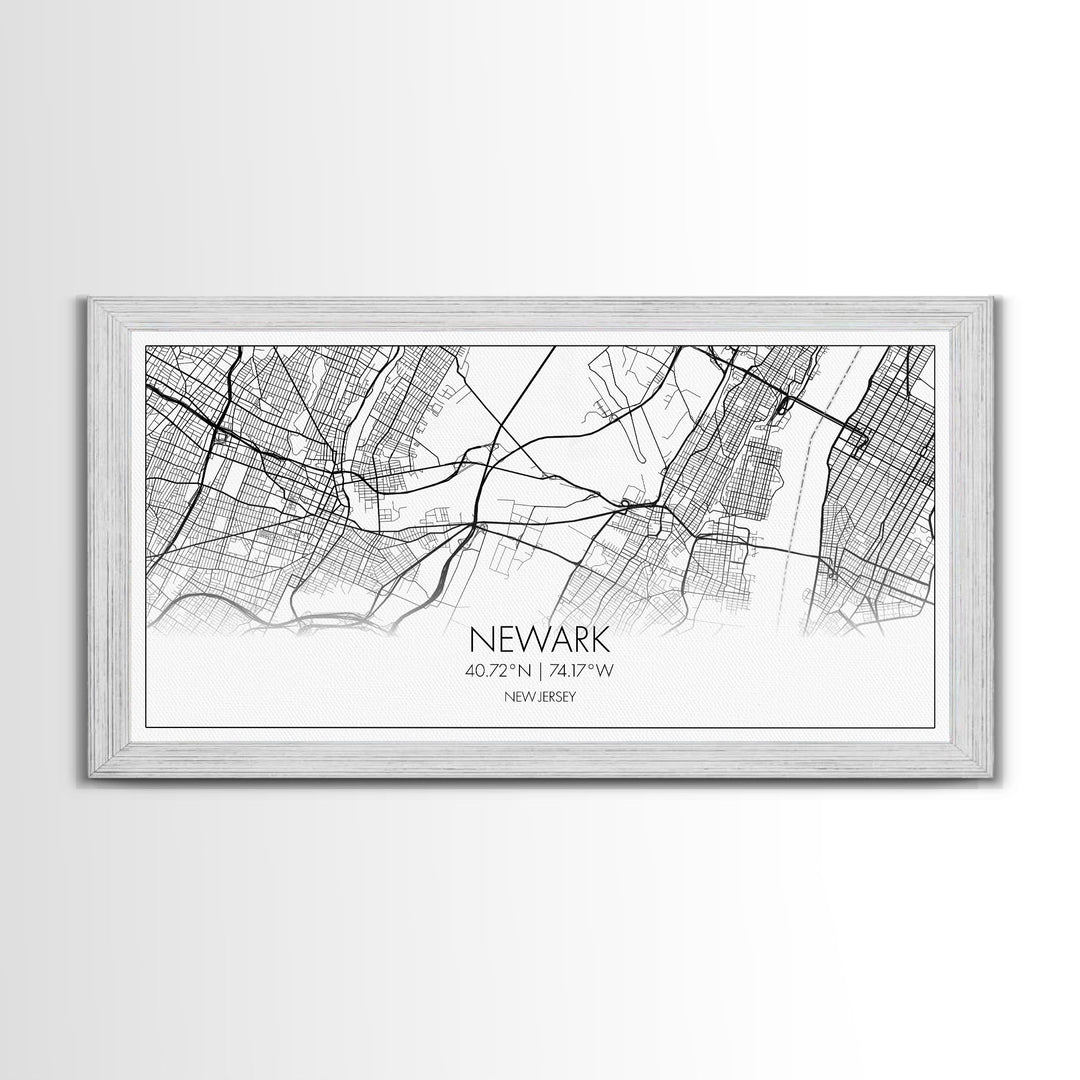 Newark City Map, New Jersey Art, Map Print, Minimalist Wall Art, Wall Art, Canvas Art, Travel Wall Art, Friend Gift, Teen Birthday Gift