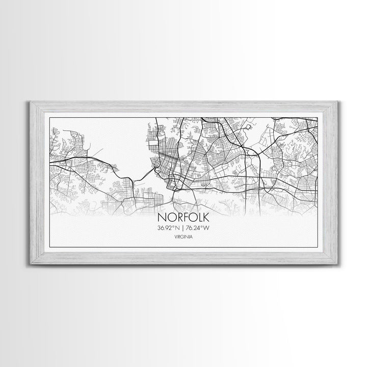 Norfolk City Map, Virginia Art, Map Print, Minimalist Wall Art, Wall Art, Canvas Art, Cabin Wall Art, Southern Wall Décor, Unique Wall Art