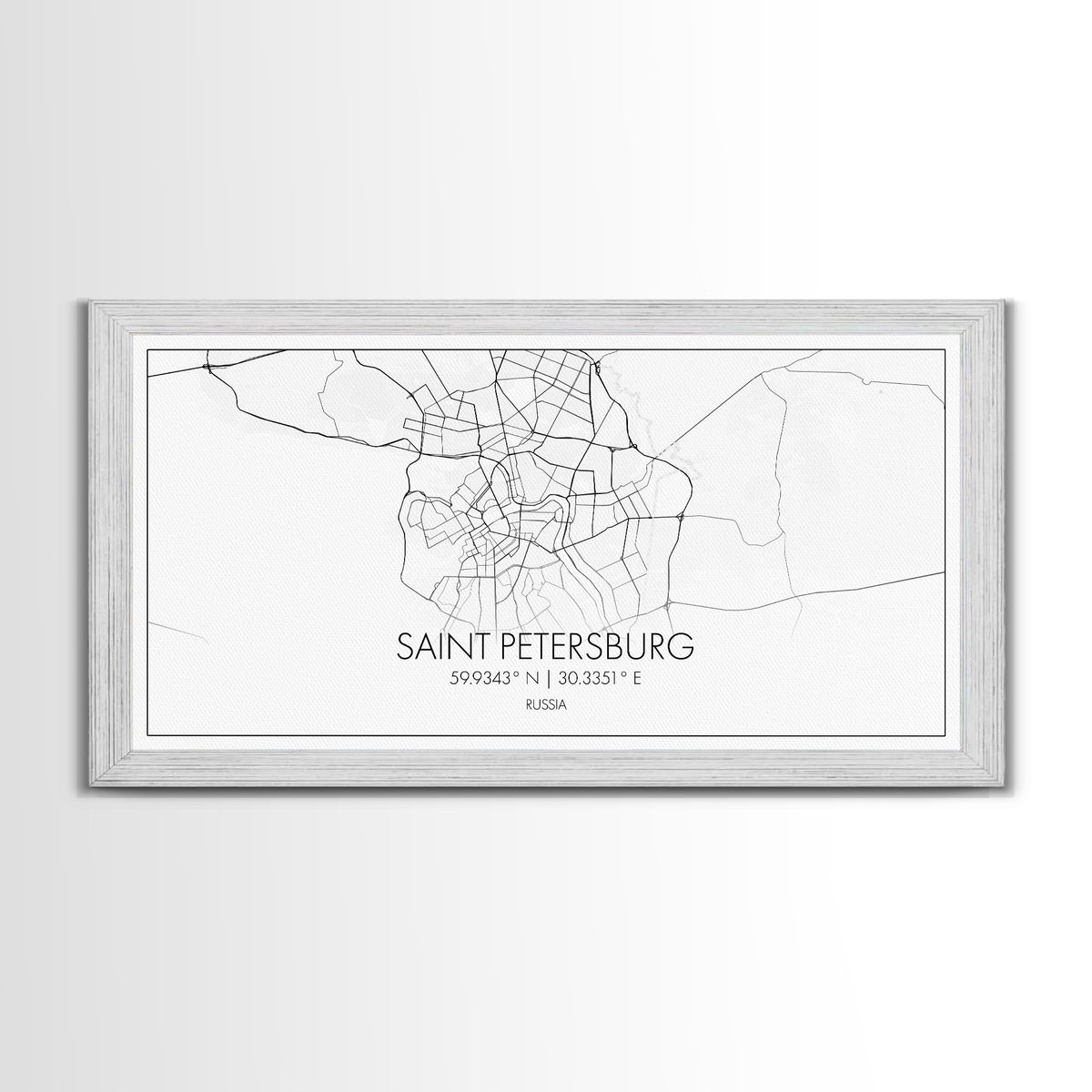 Saint Petersburgh City Map, Russia Art, Map Print, Minimalist Wall Art, Wall Art, Canvas Art, European Wall Art, Home Décor Prints, Office