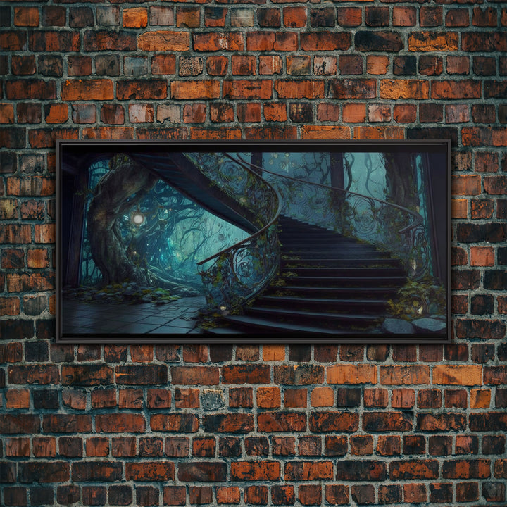 Fantasy Staircase, Framed Canvas Print, Stair Way to Beyond