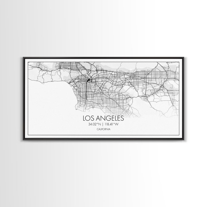 Los Angeles City Map, California Map, Map Art, Modern Art, Wall Art, Canvas Art, Tiny House Décor, Rustic Wall Art, Wanderlust Gift, Prints