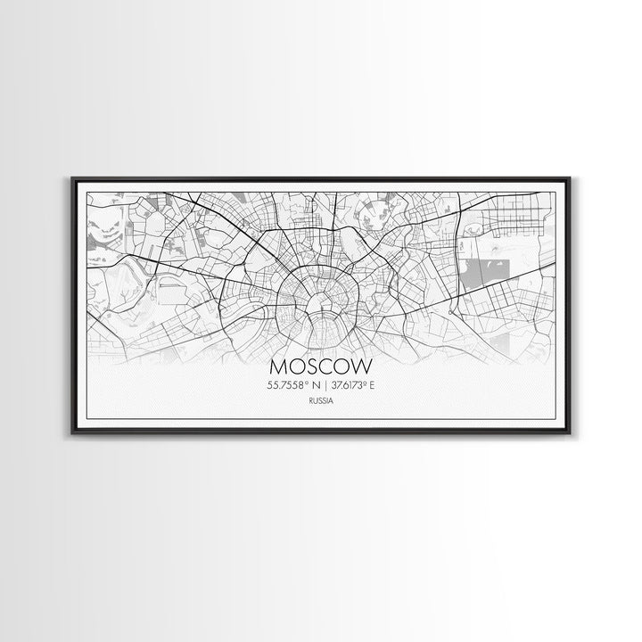 Moscow City Map, Russia Map, Map Art, Minimalist Wall Art, Wall Art, Canvas Art, European Wall Art, Russian Wall Print, Gift For Friend