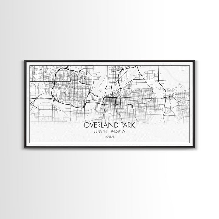 Overland Park City Map, Kansas Art, Map Print, Minimalist Wall Art, Wall Art, Canvas Art, Gift For Realtor, Boho Wall Hanging, Southern Art