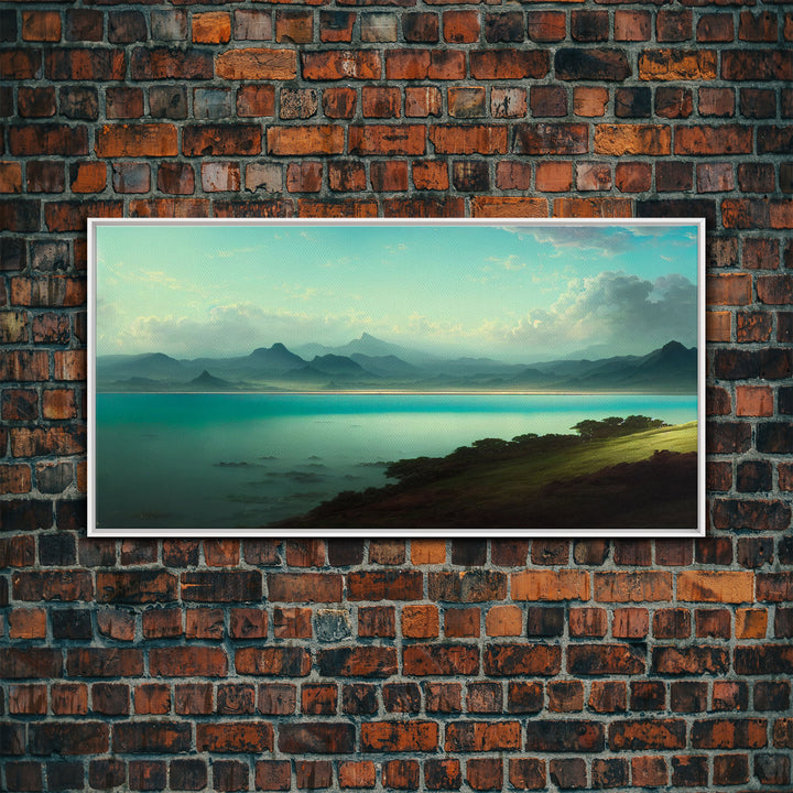 Sublime Scotland Lake, Unique Office Mancave Art, Wall Decor, Ready To Hang Framed Canvas Print, Oversize Wall Art