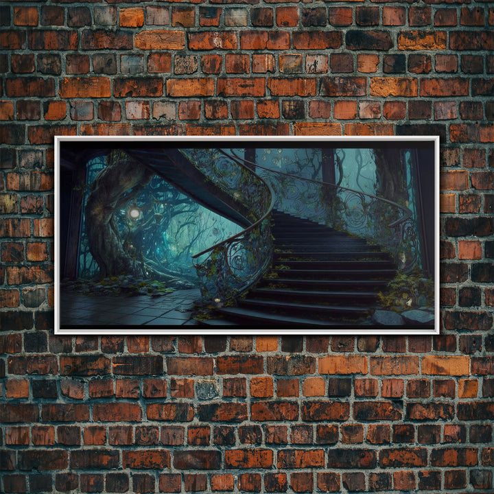 Fantasy Staircase, Framed Canvas Print, Stair Way to Beyond