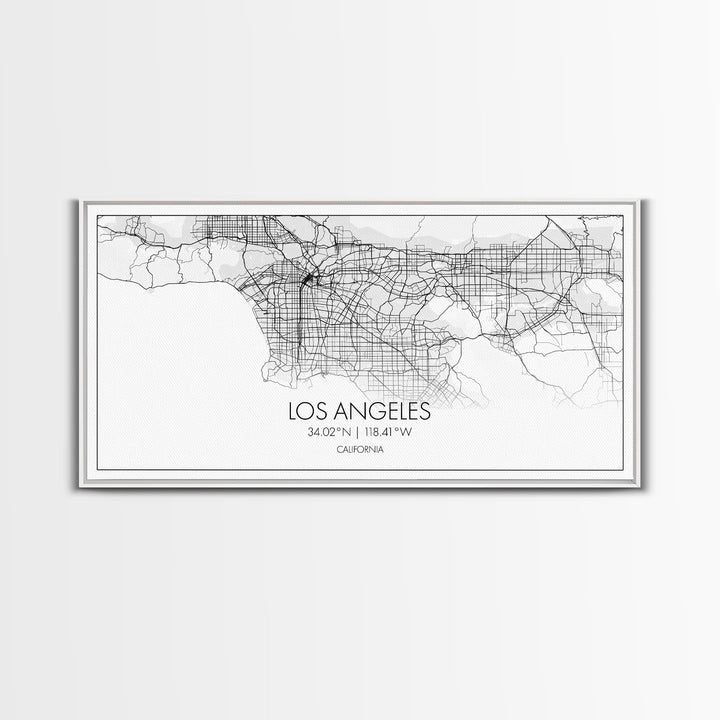 Los Angeles City Map, California Map, Map Art, Modern Art, Wall Art, Canvas Art, Tiny House Décor, Rustic Wall Art, Wanderlust Gift, Prints