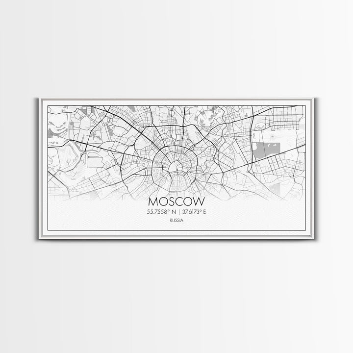 Moscow City Map, Russia Map, Map Art, Minimalist Wall Art, Wall Art, Canvas Art, European Wall Art, Russian Wall Print, Gift For Friend