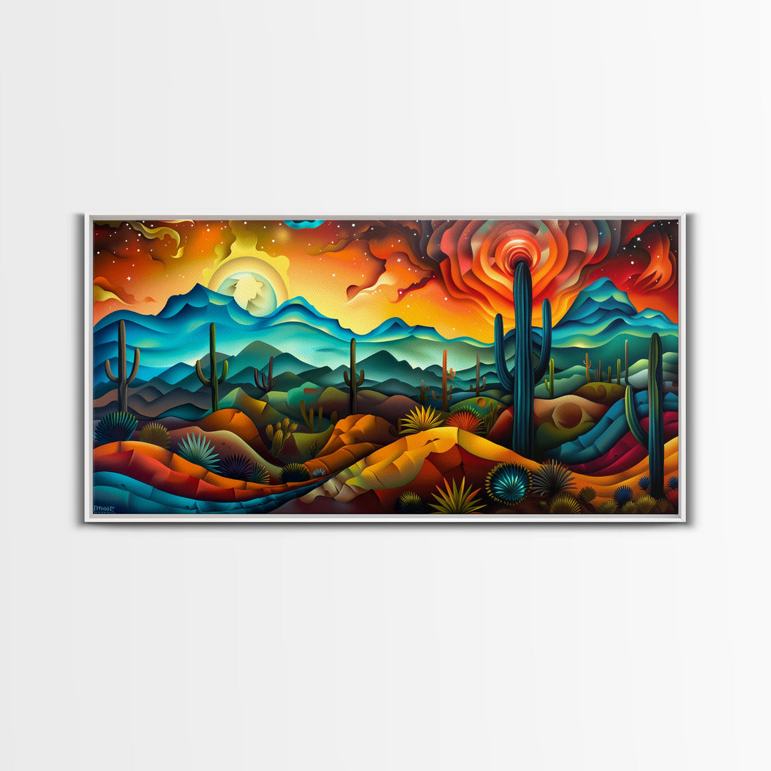 Majestic Misty Mountain Landscape Beautiful Framed Canvas Print, Perfect for Living Room Art, Rustic Bedroom Decor, Wildlife Wall Art