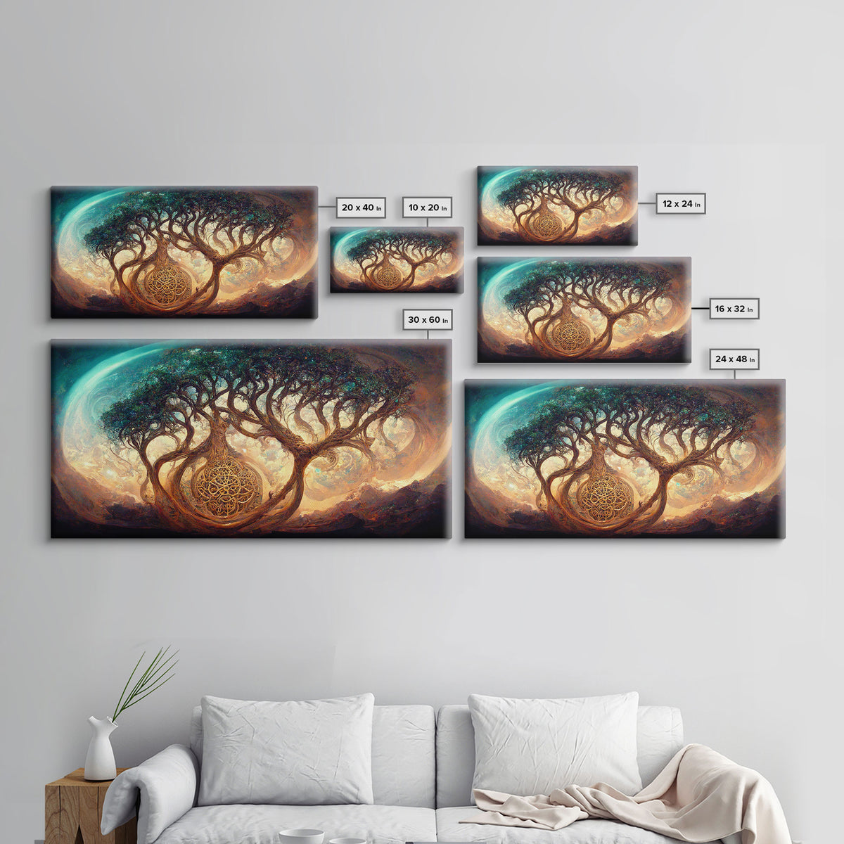 Gaia, norse mythology, canvas print, high fantasy art