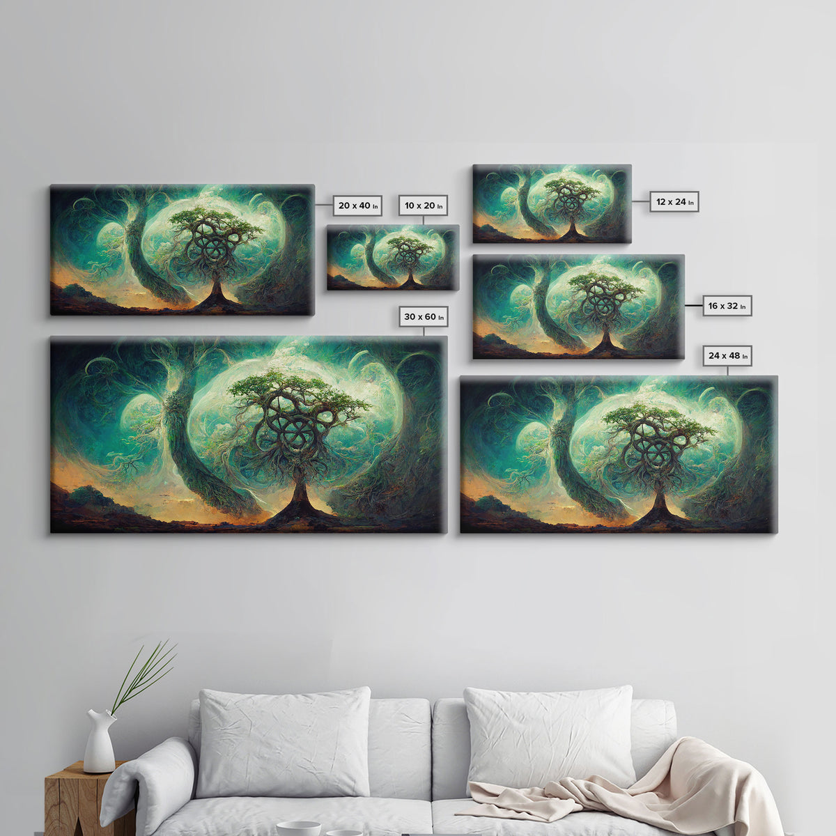 Gaia, norse mythology, canvas print, high fantasy art