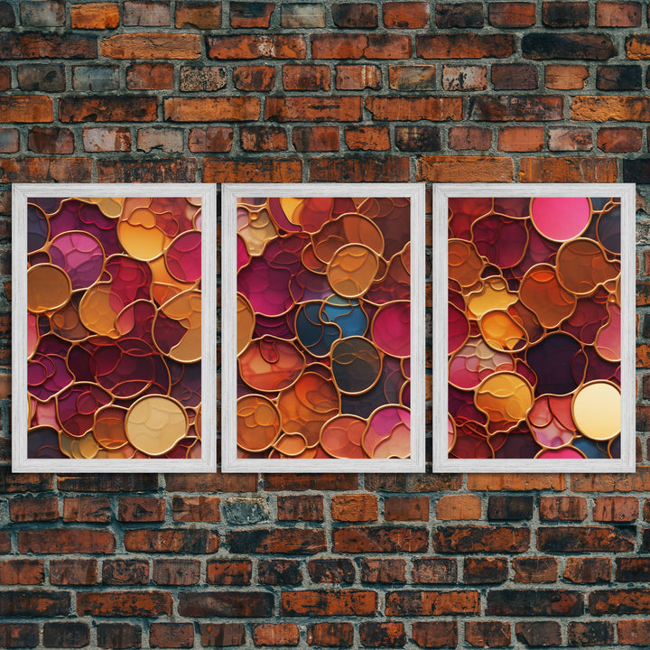Abstract Wall Art, Colorful Wall Print, Canvas Print, Wall Art, 3 Piece Wall Art, Abstract Art Print, Modern Home Decor, Girls Room Decor
