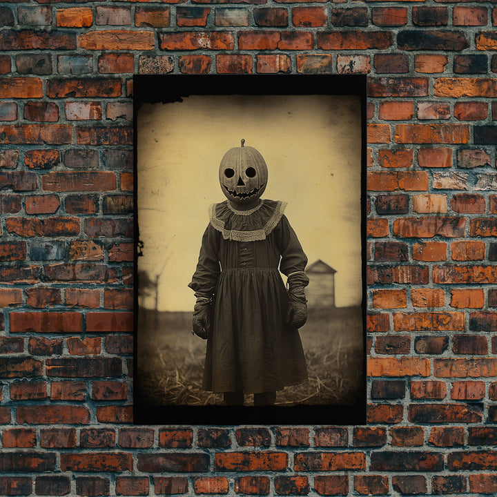 Creepy Wall Art, Horror Home Decor, Scary Wall Art, Spooky Halloween Canvas Print, Wall Art, Vertical Print, Home Decor, Wall Decor