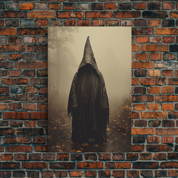 Horror Art Print, Dark Art Print, Witch Wall Decor, Gothic Wall Decor, Canvas Print, Wall Art, Vertical Print, Home Decor, Wall Decor