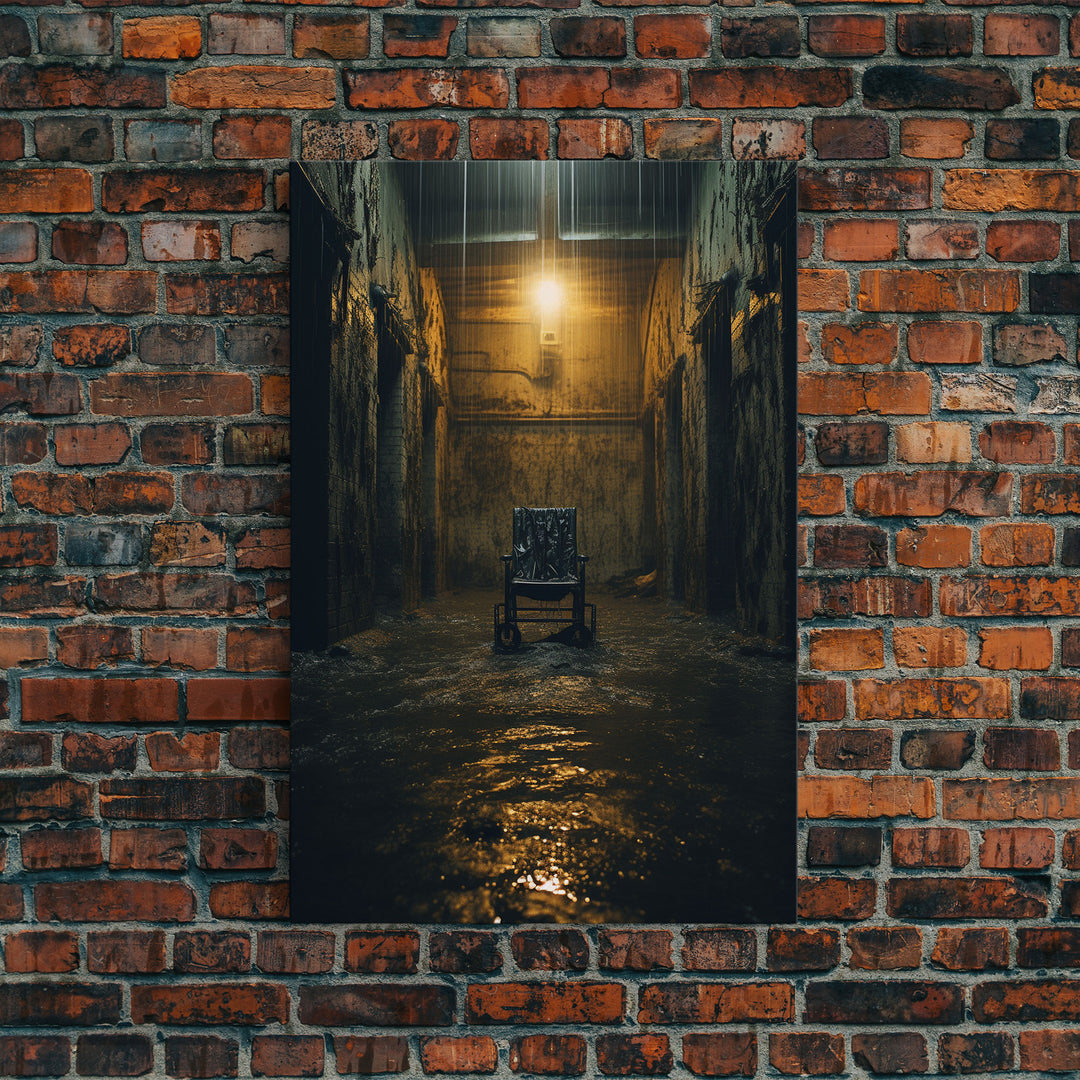 Creepy Wall Decor, Spooky Room Decor, Canvas Print, Wall Hanging, Portrait Art, Halloween Wall Decor, Dark Fantasy, Dark Wall Art