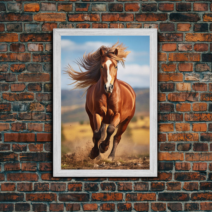 Horse Portrait, Animal Wall Art, Horse Painting, Canvas Print, Wall Art, Vertical Print, Gift For Horse Lover, Southern Decor, Farmhouse Art