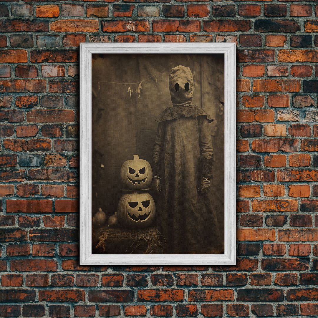 Black And White Art, Halloween Wall Art, Horror Decor, Dark Art Print, Canvas Print, Wall Art, Vertical Print, Home Decor, Wall Decor