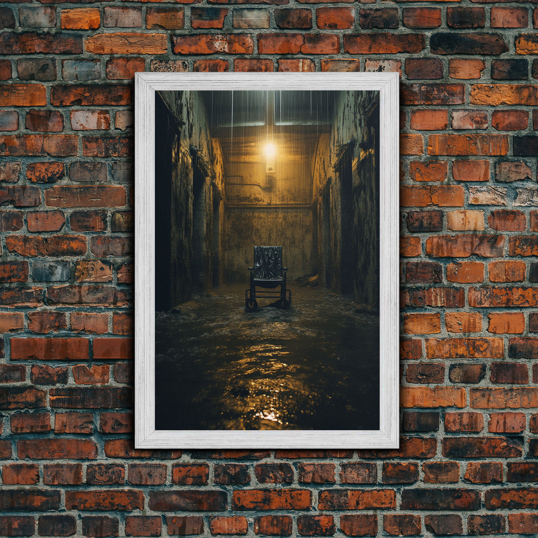 Creepy Wall Decor, Spooky Room Decor, Canvas Print, Wall Hanging, Portrait Art, Halloween Wall Decor, Dark Fantasy, Dark Wall Art