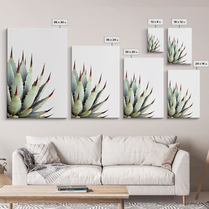 Desert Cactus Art Print, Modern Home Decor, Framed Canvas Print Or Poster, Botanical Print Desert Art Cactus, Bathroom Or Bedroom Or Office