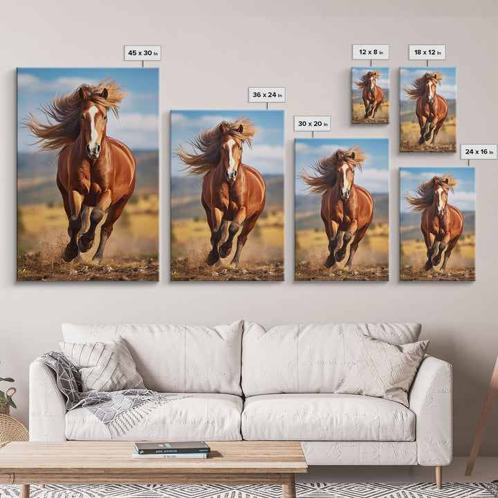 Horse Portrait, Animal Wall Art, Horse Painting, Canvas Print, Wall Art, Vertical Print, Gift For Horse Lover, Southern Decor, Farmhouse Art