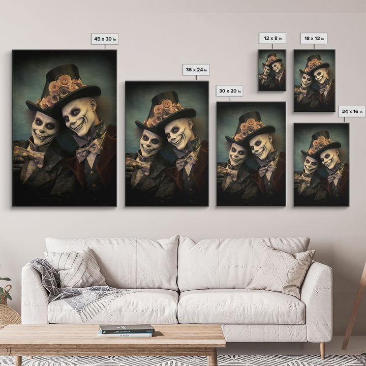 Dark Fantasy, Goth Wall Art, Gothic Wall Decor, Spooky Art, Creepy Wall Art, Canvas Print, Wall Art, Vertical Print, Home Decor, Room Decor