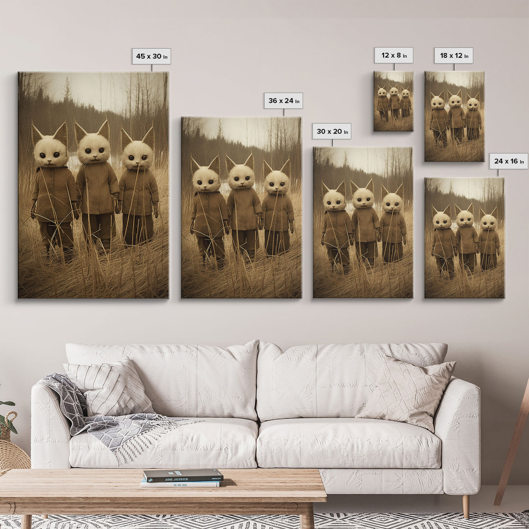 Horror Home Decor, Creepy Wall Decor, Dark Art Print, Black And White, Canvas Print, Wall Art, Vertical Print, Home Decor, Wall Decor