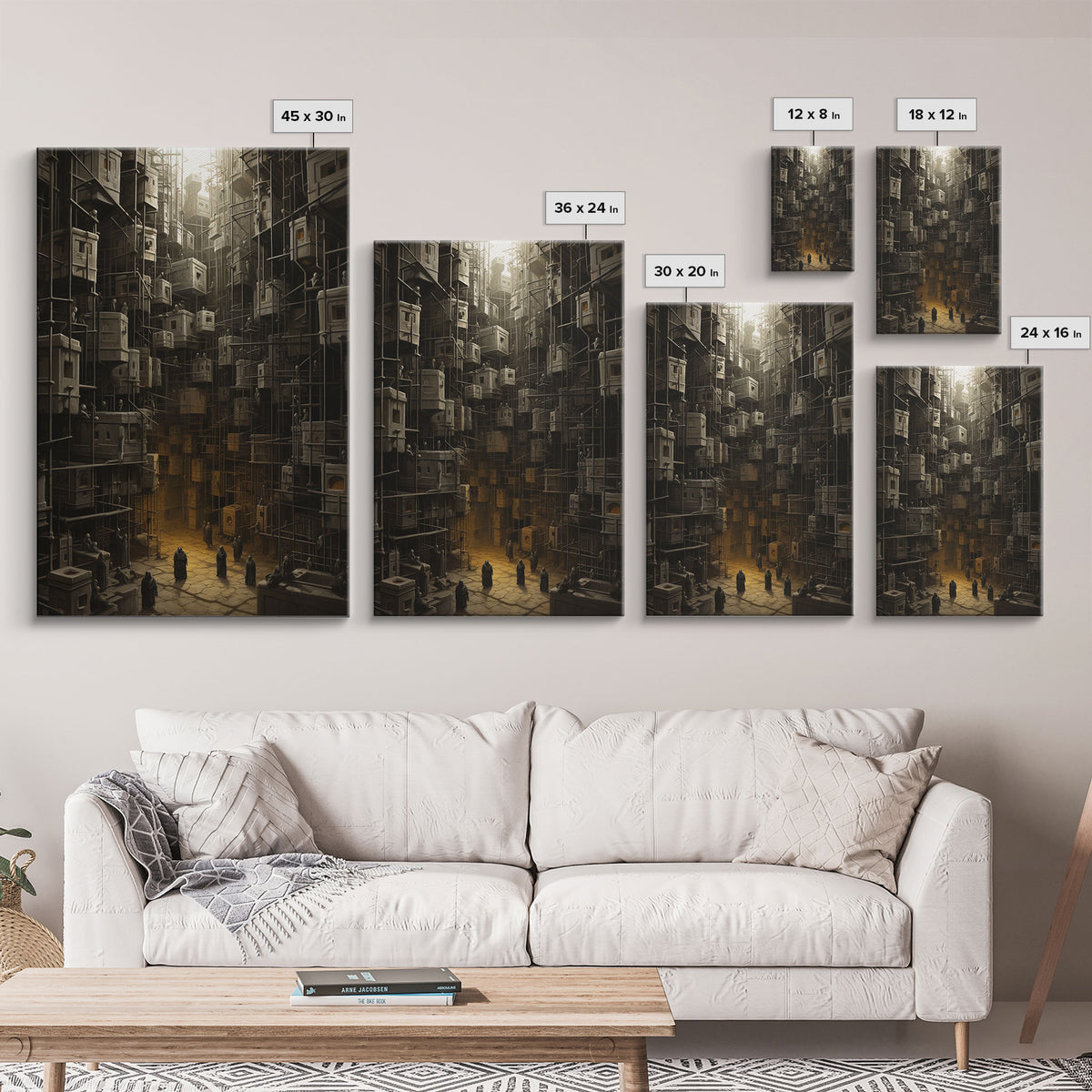 Creepy Wall Decor, Dark Art Print, Canvas Print, Wall Hanging, Portrait Art, Spooky Room Decor, Dark Fantasy Art, Fantasy Artwork,  RV Decor