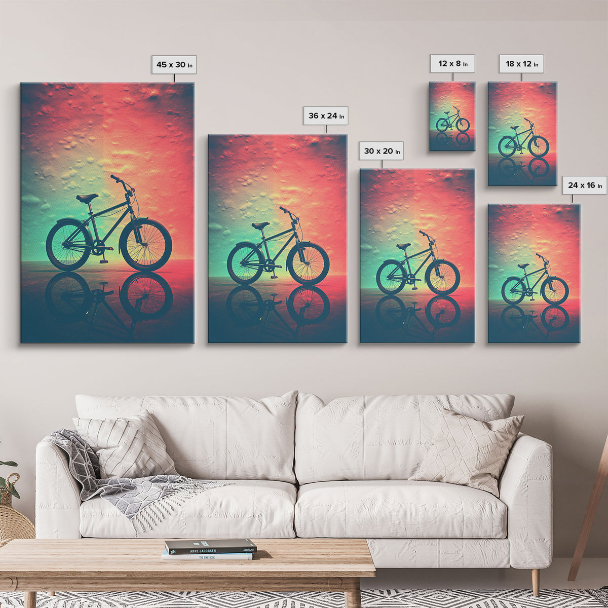Retro 1980s Bike Canvas Print, Bicycle Art, Framed Wall Art, Fine Art Photography Print, Retro Inspired Wall Decor, Man Cave Art, Office Art