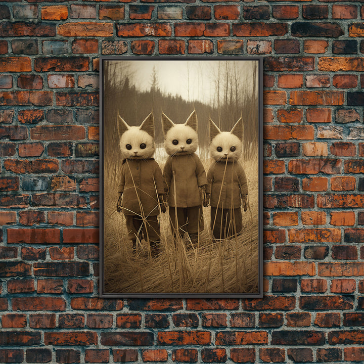 Horror Home Decor, Creepy Wall Decor, Dark Art Print, Black And White, Canvas Print, Wall Art, Vertical Print, Home Decor, Wall Decor