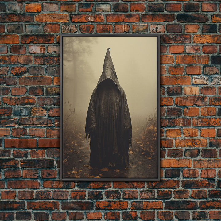 Horror Art Print, Dark Art Print, Witch Wall Decor, Gothic Wall Decor, Canvas Print, Wall Art, Vertical Print, Home Decor, Wall Decor