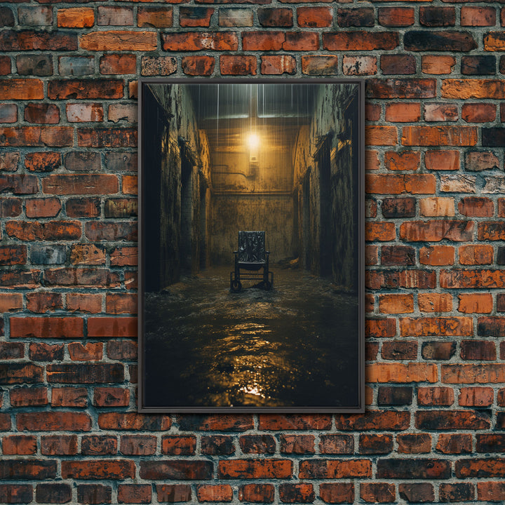 Creepy Wall Decor, Spooky Room Decor, Canvas Print, Wall Hanging, Portrait Art, Halloween Wall Decor, Dark Fantasy, Dark Wall Art