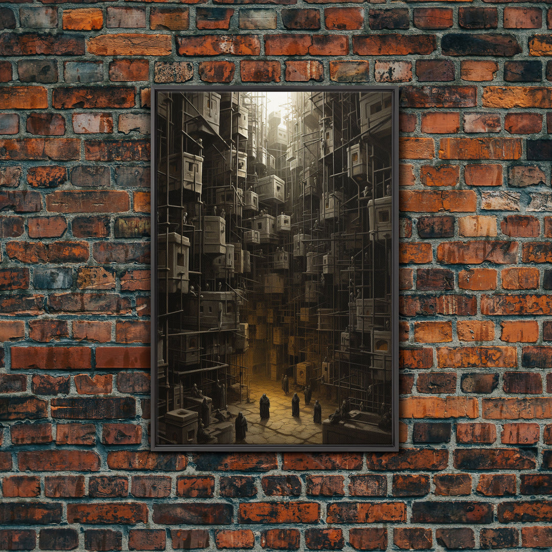 Creepy Wall Decor, Dark Art Print, Canvas Print, Wall Hanging, Portrait Art, Spooky Room Decor, Dark Fantasy Art, Fantasy Artwork,  RV Decor