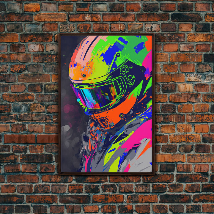 Motorcycle wall art framed print, Motorcycle poster print, MotoGP art, Motorcycle gifts, Motorcycle gift, Biker gift ready to hang print