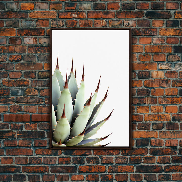 Desert Cactus Art Print, Modern Home Decor, Framed Canvas Print Or Poster, Botanical Print Desert Art Cactus, Bathroom Or Bedroom Or Office