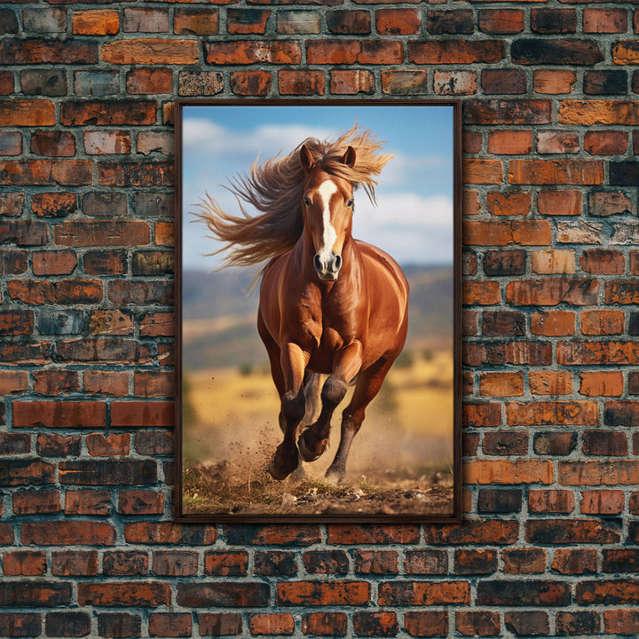 Horse Portrait, Animal Wall Art, Horse Painting, Canvas Print, Wall Art, Vertical Print, Gift For Horse Lover, Southern Decor, Farmhouse Art