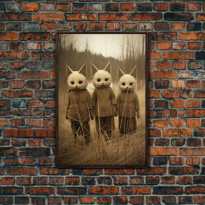Horror Home Decor, Creepy Wall Decor, Dark Art Print, Black And White, Canvas Print, Wall Art, Vertical Print, Home Decor, Wall Decor