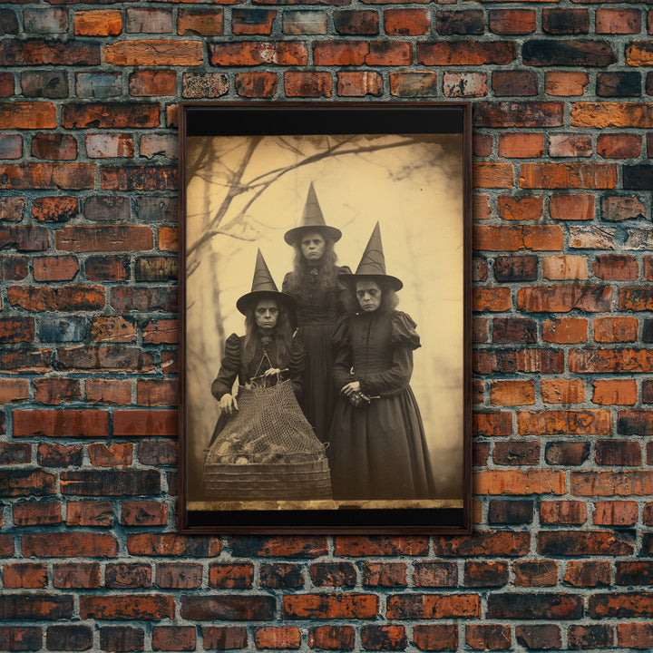 Horror Art, Occult Art, Goth Wall Art, Witch Wall Decor, Black And White Art, Canvas Print, Wall Art, Vertical Print, Home Decor, Wall Decor