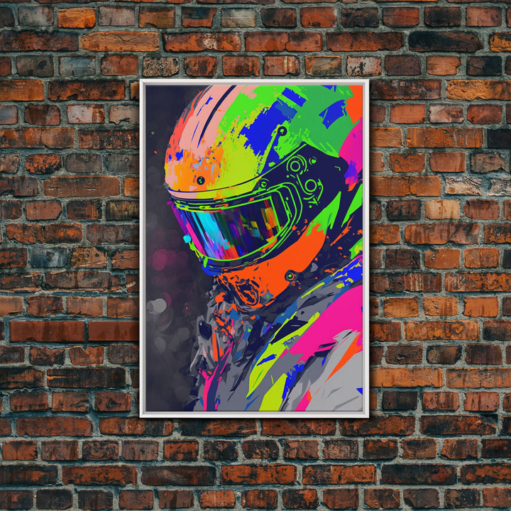 Motorcycle wall art framed print, Motorcycle poster print, MotoGP art, Motorcycle gifts, Motorcycle gift, Biker gift ready to hang print