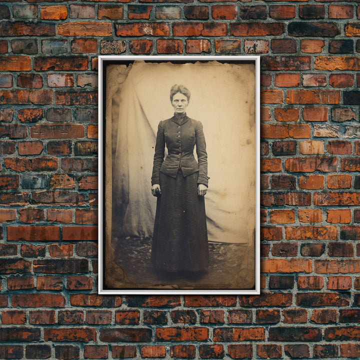 Portrait From Photo, Victorian Wall Art, Antique Photograph, Canvas Print, Wall Art, Vertical Print, Southern Decor, Victorian Woman