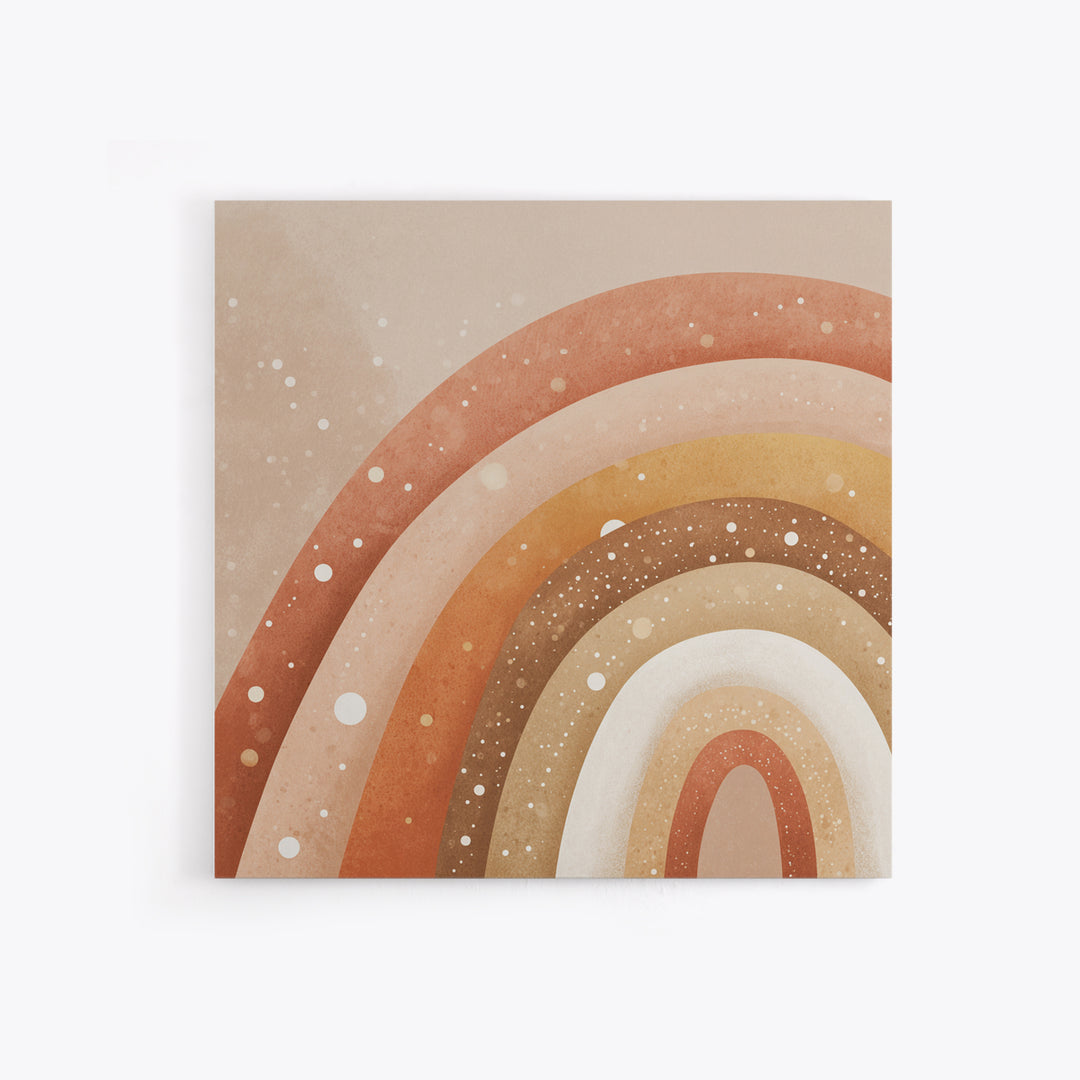 Earthy Boho Rainbow Arches Wall Art, Neutral Nursery Decor, Terracotta Abstract Print, Kids Room Decor, Modern Home Decor